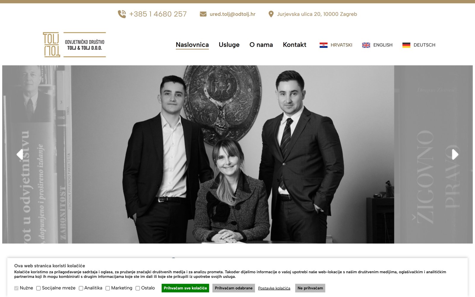 Web Odvjetničko društvo Tolj & Tolj